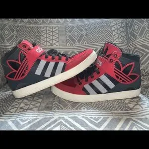 Adidas Sneaker Original Men\'s Sz 7 High Tops Athletic Shoes Red Black EVH 79100 $_12.JPG?set_id=880000500F main image 3